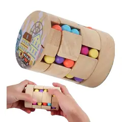 GENERICO - RUBIK CILINDRO EN MADERA