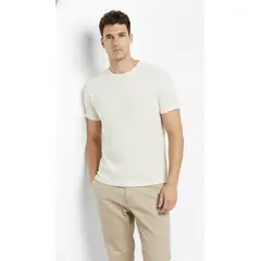 BELIFE - Camiseta manga corta ivory para hombre