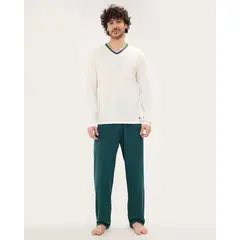 PATPRIMO - Pijama De Hombre M/L P/L Marca Verde #44040212