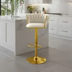 DIMATEX LEON - Silla Bar Butaco Alta Giratoria Barra Bar Cocina Reflarisa
