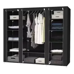 GENERICO - CLOSET ARMABLE DE TELA 3 COMPARTIMIENTOS