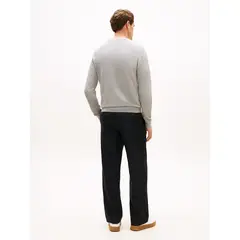 TOMMY HILFIGER - Saco gris de punto texturizado