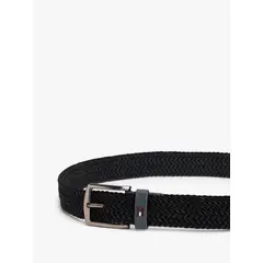 TOMMY HILFIGER - Cinturón negro elástico Denton