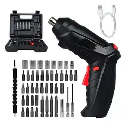 GENERICO - Kit Destornillador 48 Piezas Eléctrico Recargable Inalámbrico