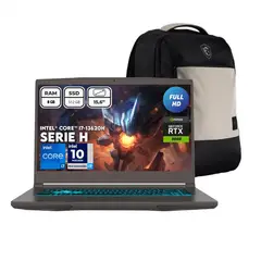 MSI - Portátil Thin 15 B13UC Intel Core i7-13620H 8GB 512GB SSD RTX 3050 4GB 15.6” FHD 144Hz + Morral