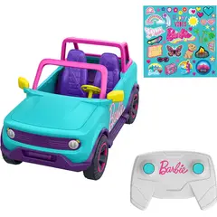 BARBIE - Hot Wheels Suv Para Dos Muñecas Con Stickers Y Control Remoto