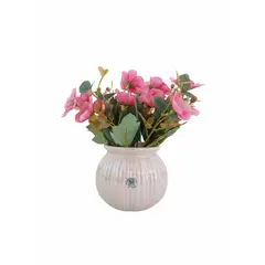 DECORIENTE - Matera Con Flores Artificiales Muran 1019 - Colores Surtidos