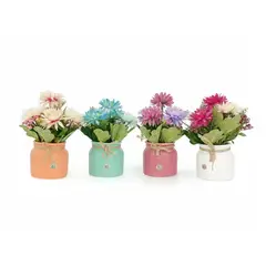 DECORIENTE - Matera Con Flores Cerámica Muran 188 - Colores Surtidos