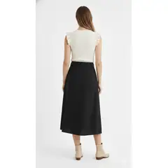 BELIFE - Falda negra para mujer