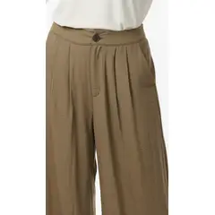 BELIFE - Pantalón café largo para mujer