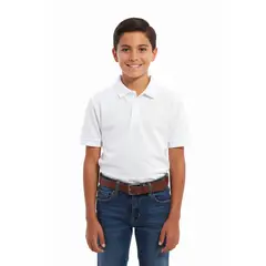 BOCARED - ARTUR POLO BÁSICO PARA NIÑO EN COLOR BLANCO