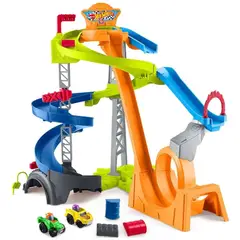 MATTEL - Juguete Para Bebés Pista De Carrera Little People Hot Wheel