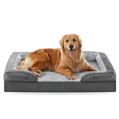 GENERICO - Cama Ortopedica Impermeable Para Perros Grandes Gris Oscuro Xl