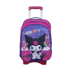 CHI - Morral Escolar Genérico 32 Con Ruedas Resistente Y Práctica Rosa Personajes