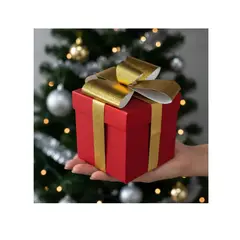 INFANTILES CAJUROMIX - Caja De Regalo Armable 15 Cm - Presentación Elegante roja