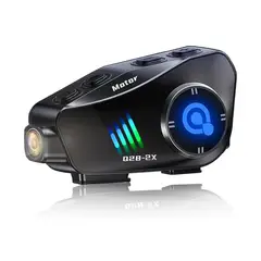 GENERICO - Intercomunicador Con Cámara Bluetooth X2 Casco Moto Batería De Larga Duración