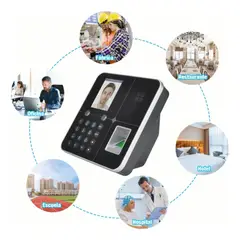 GENERICO - Control de Asistencia Biométrico con Reconocimiento Facial Huella Digital y Contraseña