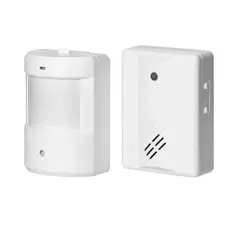 GENERICO - Sensor de Movimiento Infrarrojo Excelite ST96 Alarma o Timbre 70dB 8m Blanco