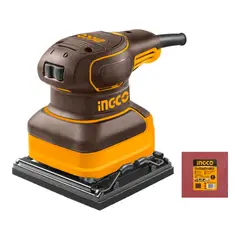 INGCO - Lijadora De Palma 110/120V 60Hz 240W 14000Rpm Con 5 Pliegos De Lija UPS2416