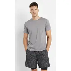 BELIFE - Camiseta deportiva gris para hombre