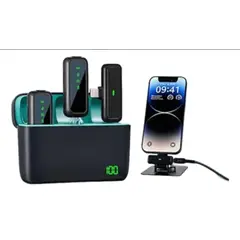 GENERICO - Micrófono Inalámbrico Run Bike Sx6 Negro Iphone Y Tipo C Negro