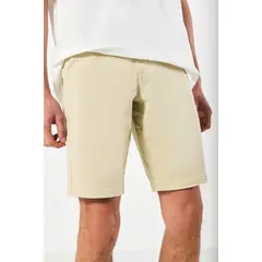 KOAJ - Bermuda en dril tiro bajo unicolor con bolsillos Hombre