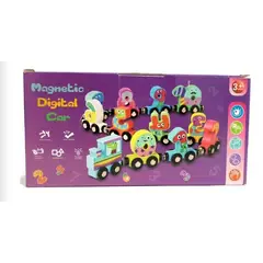 GENERICO - TREN DE NUMEROS EN MADERA IMANTADO INFANTIL JUEGO DE NUMEROS