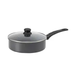 RHOMIE - Sartén Profundo 24cm Antiadherente Con Tapa Gris