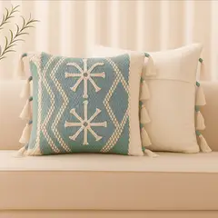 LILE - Cojín decorativo rústico macedonia menta