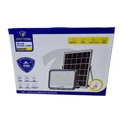 GENERICO - Reflector Solar LED 1000W Jortan para Exterior con Panel Solar y Control Remoto