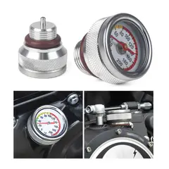 OTRAS MARCAS - Tapa De Aceite Termometro De Motor Para Motocicletas Silver