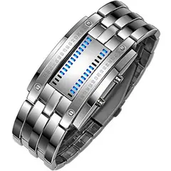 ORIGINS - RELOJ BINARIO FUTURISTA  EN ACERO INOXIDABLE