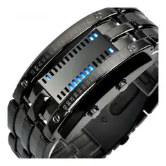 ORIGINS - RELOJ BINARIO FUTURISTA  EN ACERO INOXIDABLE