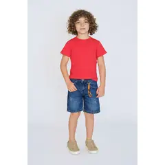 BALLESTA KIDS - BERMUDA DENIM AZUL MEDIO NIÑO
