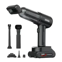 GENERICO - ASPIRADORA DE CARRO CON BATERIA 24V