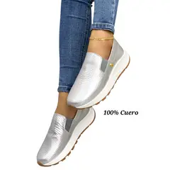 EVEGONZ - CALZADO MOCASIN CASUAL BABUCHA EN CUERO