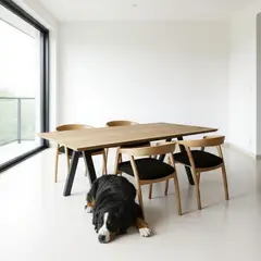 GENERICO - Mesa comedor Oak 180cm x 80cm Formica y metal