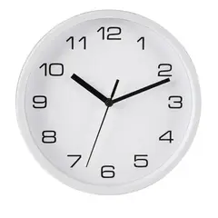 HC JUST HOME COLLECTION - Reloj De Pared 20cm Fondo Blanco Y Números Negros Blanco