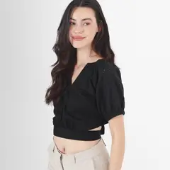 FDS - Blusa Cuello V Manga Corta