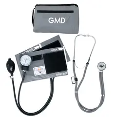 GMD - Kit Tensiómetro Y Fonendoscopio Con Estuche Gris