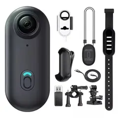 GENERICO - Cámara Deportiva 1080p Wi‑Fi 256GB Mini Body Cam para Casco Moto y Bicicleta Negra