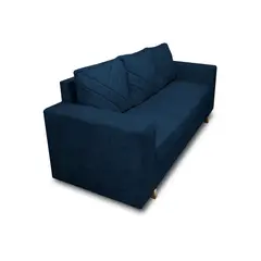 MUEBLES REM - Sofa Amsterdam 3Ptos En Tela Amiglable Con Mascotas 205X72X75 Cm Azul Petroleo