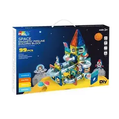 GENERICO - Bloques Magnéticos Construcción Espacio Galaxia 99 Pcs