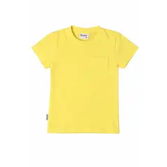 BALLESTA KIDS - Camiseta Básica Manga Corta Niño en Algodón Amarillo