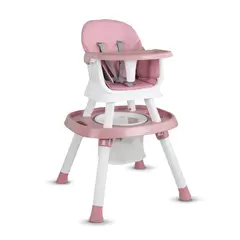 BEBESIT - Silla Comedor Bebé Steps 12 en 1 Rosado