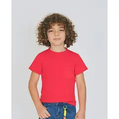 GENERICO - CAMISETA BASICA ROJO - NIÑO