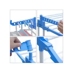 GENERICO - Tendedero Ropa Perchero Plegable Colgador De 3 Niveles Color Blanco