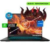 GIGABYTE - Portátil Gamer A16 Intel Core i7 13620H RAM 32GB SSD 1TB RTX 4050 6GB 165Hz