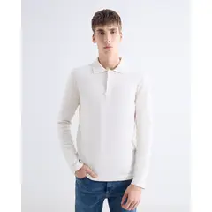 SEVEN SEVEN - Polo En Tricot Para Hombre Marfil