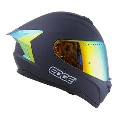 EDGE HELMETS - Casco EDGE Integral Extreme Negro/Dorado Metalizado DOT/ECE